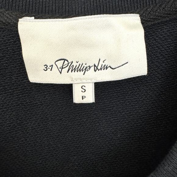 3.1 Phillip Lim Womens Casual Mini Dress Size S 100% Cotton Stripe Accent Black - Picture 2 of 7